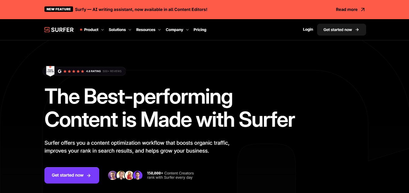 Surfer SEO Tool
